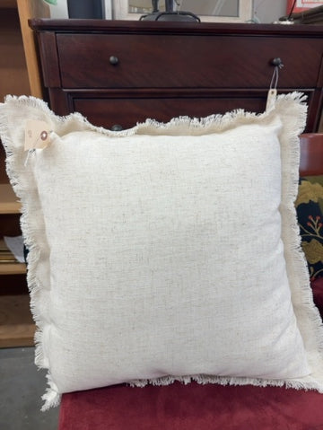 Pillow White with rough edges