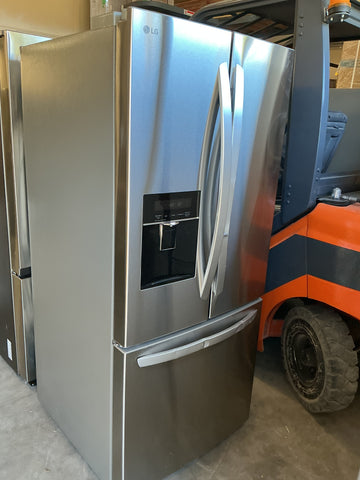 LG  22 cu ft DENTED French Door Refrigerator LCFS22EXS , 29.75”Wx35.5”Dx68.5”H