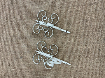 Iron Bracket Pair - White