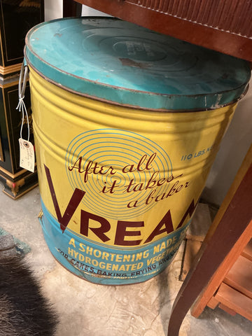 Vintage Shortening Tin 110 LBS