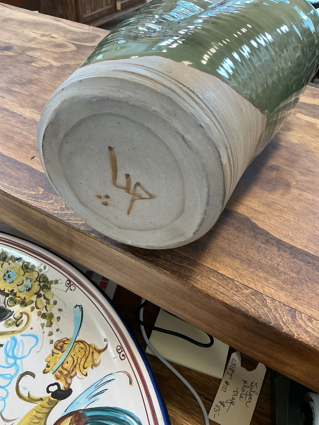 Vase Pottery- Green