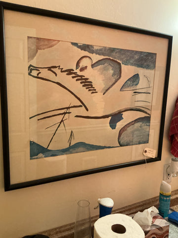 Art - Lyrical (Rider on Horse) by Wassily Kandinsky