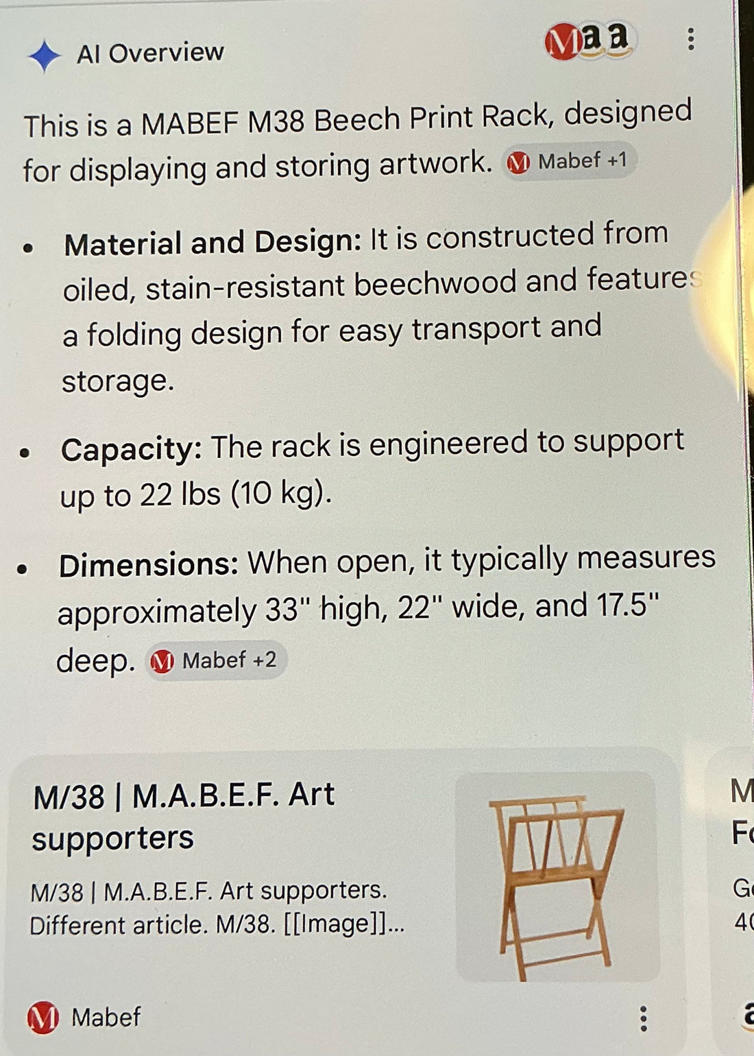 Folding Print Rack