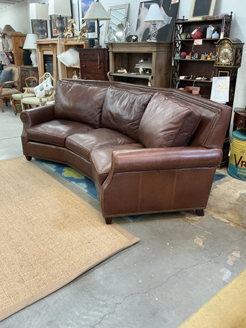 Sofa - Brown Leather -Our House Designs