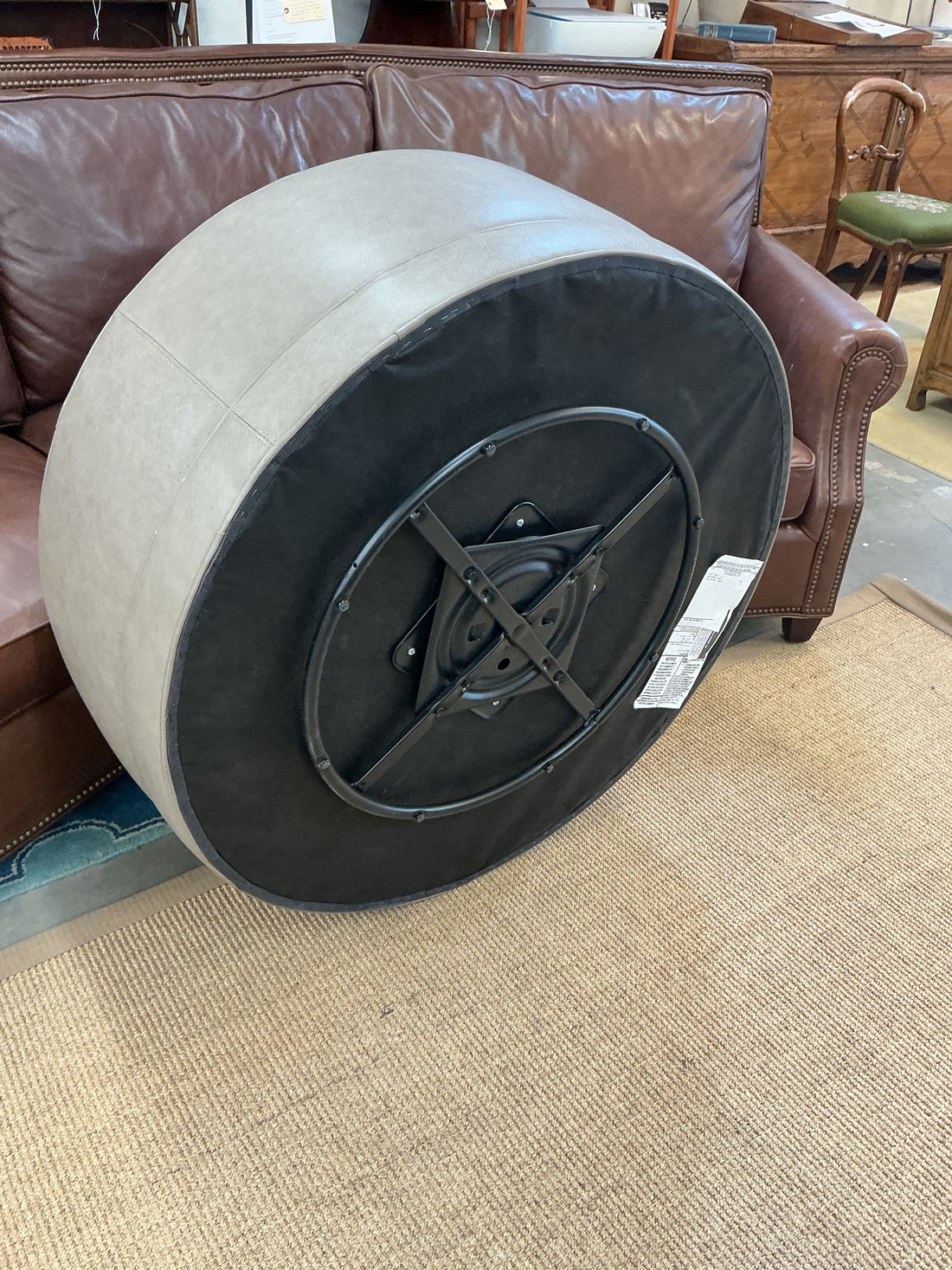 Leather Ottoman - Taylor King Furniture
