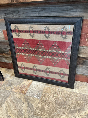 Art - Framed Southwest Style Camp Blanket