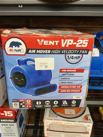 B air vent vp-25 air mover fan