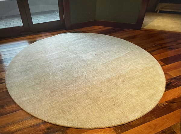 Round Rug Tan 9 Feet