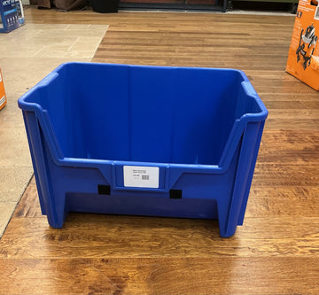 Blue Stackable Open Front Bin 12.5 H x 19.75 W x 15 D