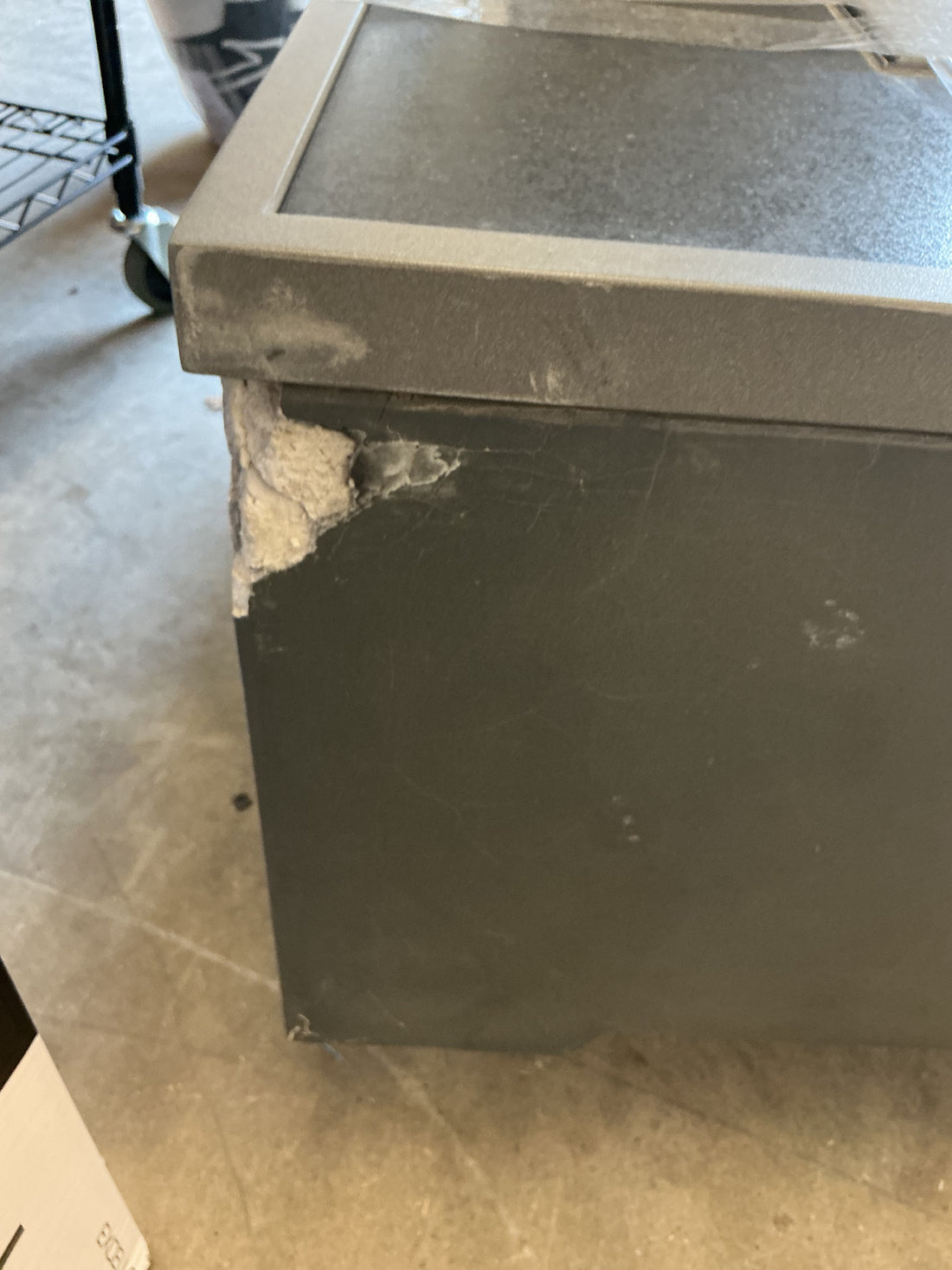 Fire Pit 48”L x 15”D x 24”D has some damage