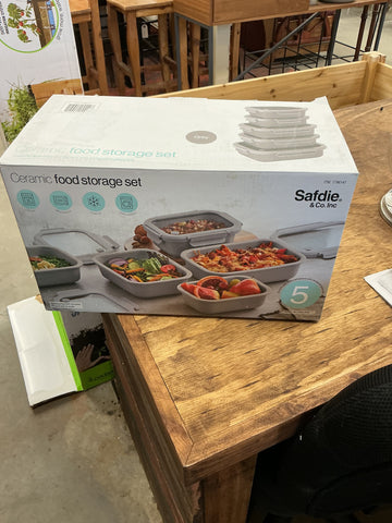 Safdie & Co. 10-piece Ceramic Food Storage Set