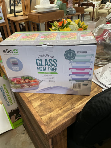Ello 10-piece Glass Meal Prep Container Set