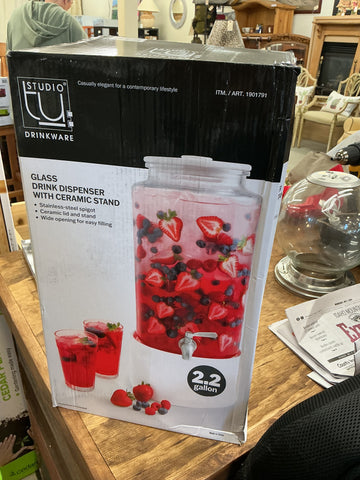 Tu Studio Glass Drink Dispenser Missing Ceramic Base