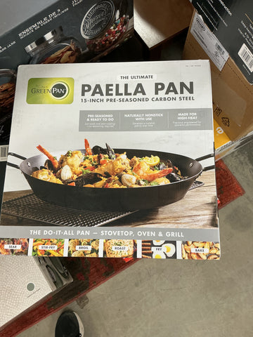 GreenPan 15” Pre-seasoned Carbon Steel Paella Pan