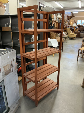 4 Tiered Folding Shelf 58"Hx26"Lx15"D