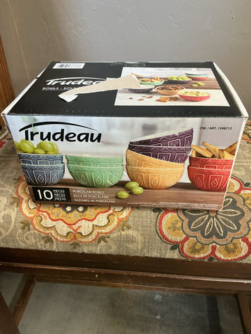 Trudeau Porcelain 4.5 Inch Bowl Variety Set
