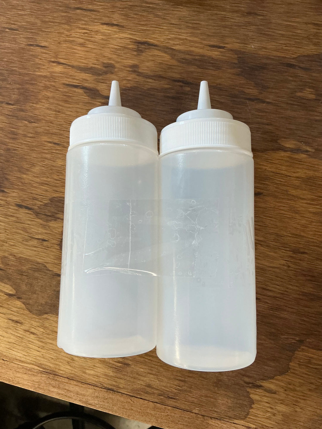 Winco Squeeze Bottles, Wide Mouth, Clear 2 pack