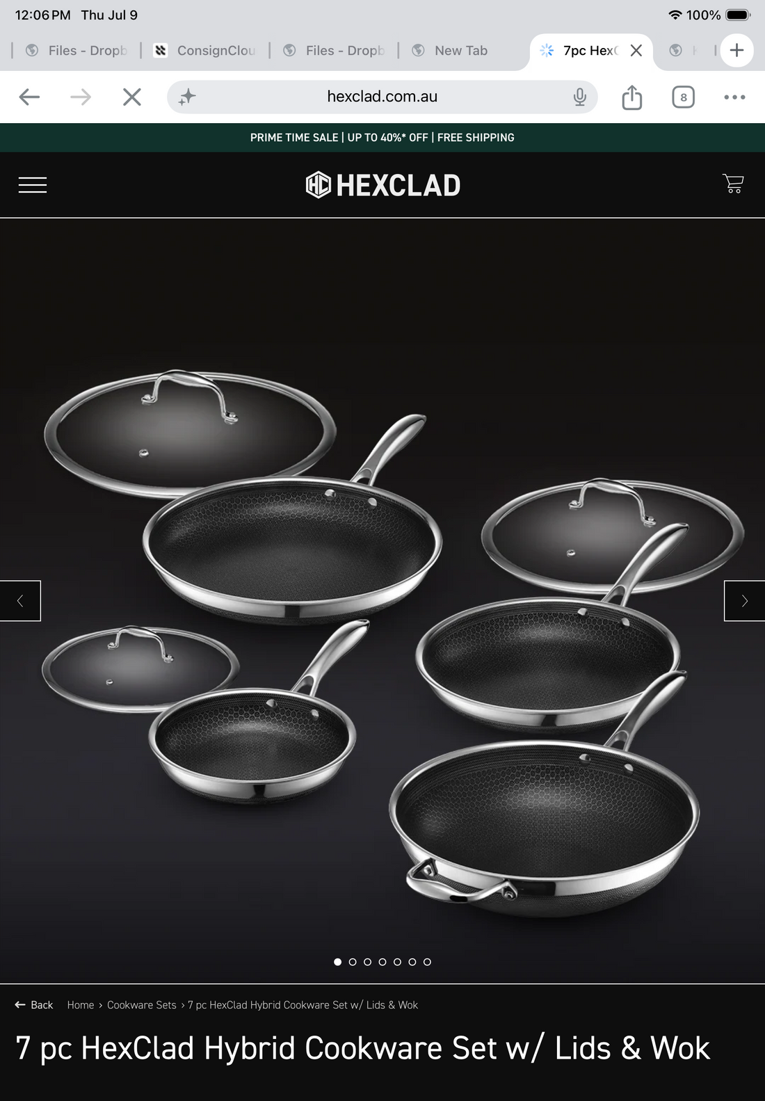 Hexclad 7-Piece Cookware Set