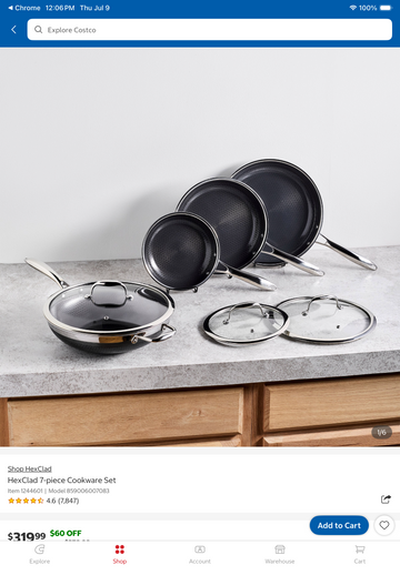 Hexclad 7-Piece Cookware Set