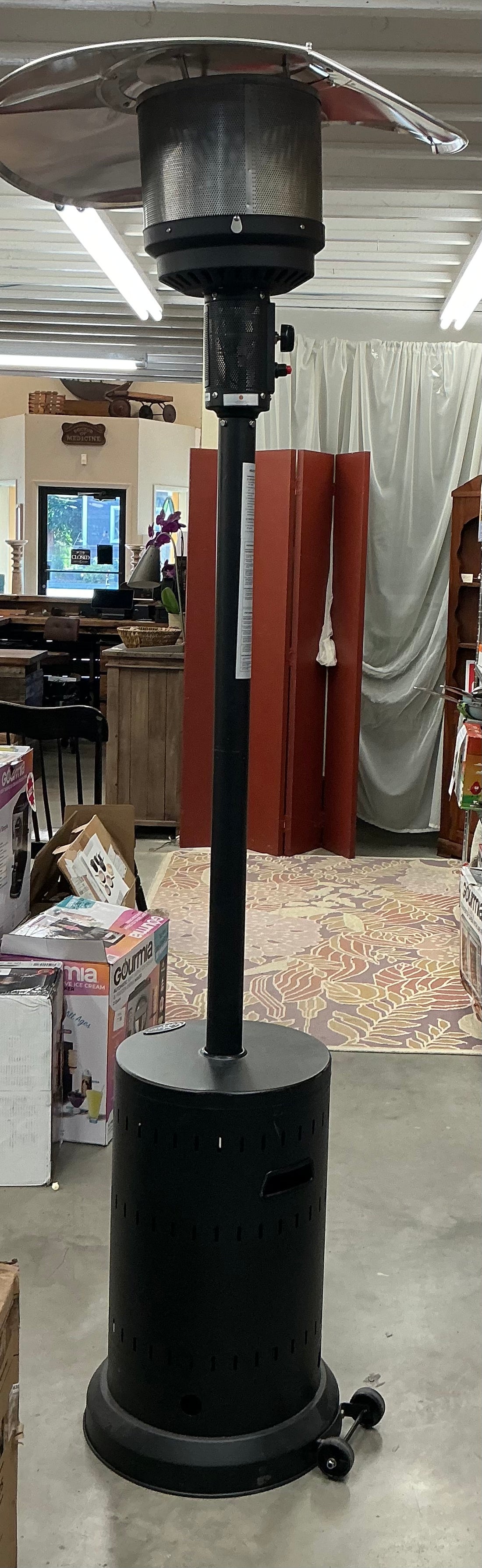 Fire Sense Matte Black Patio Heater