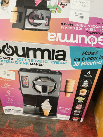 Gourmia soft serve ice cream and drink maker USED