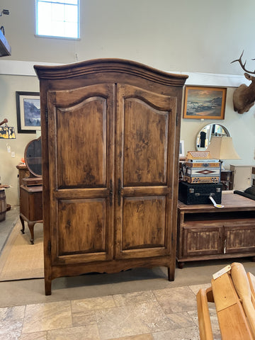 Hailey Armoire by The Farmhouse Collection with 3 Drawers & Media Shelf 89"x54"x25"