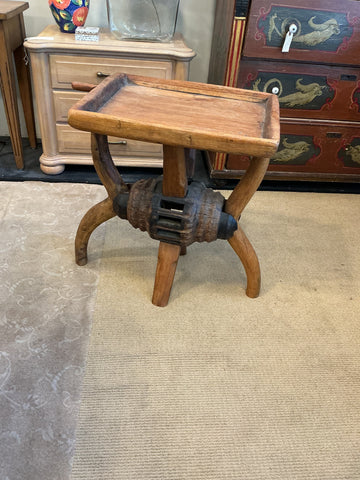 Wagon Wheel Hub Coffee Table