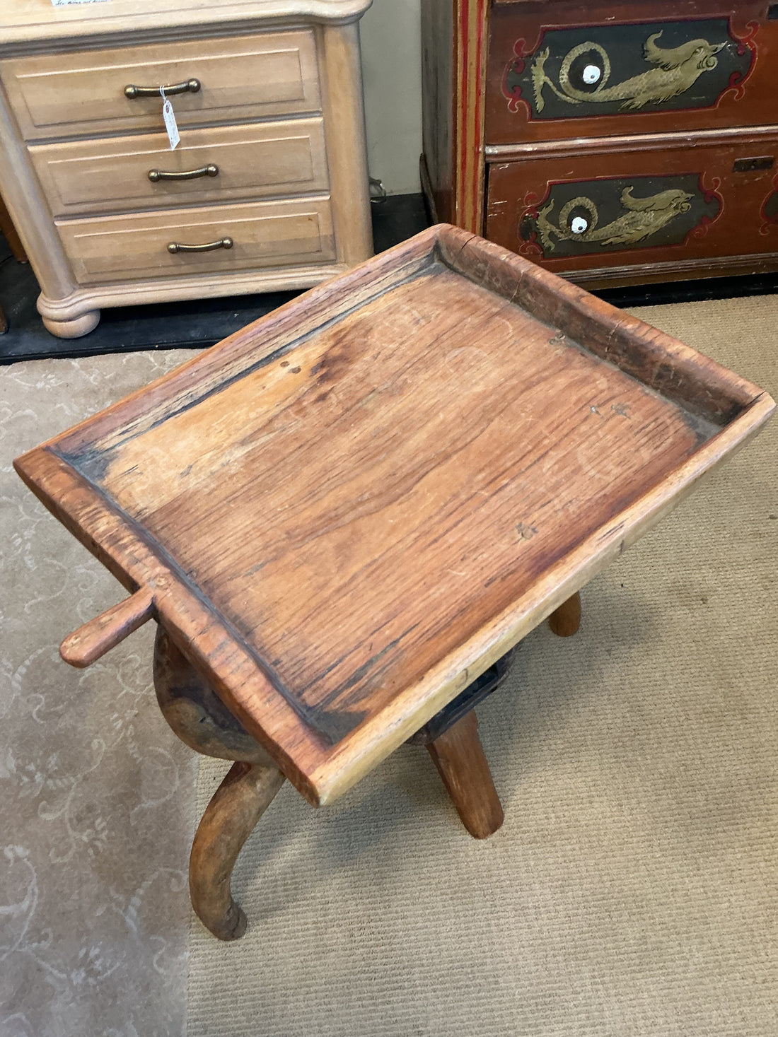 Wagon Wheel Hub Coffee Table
