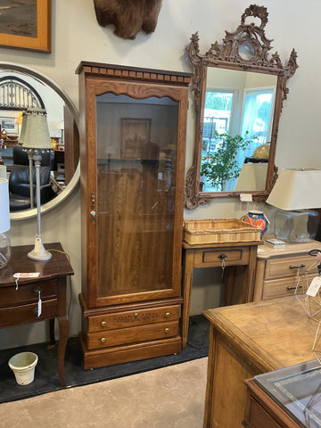 Gun Cabinet - Locking, Glass Front 24”W x 11”D x 71”H