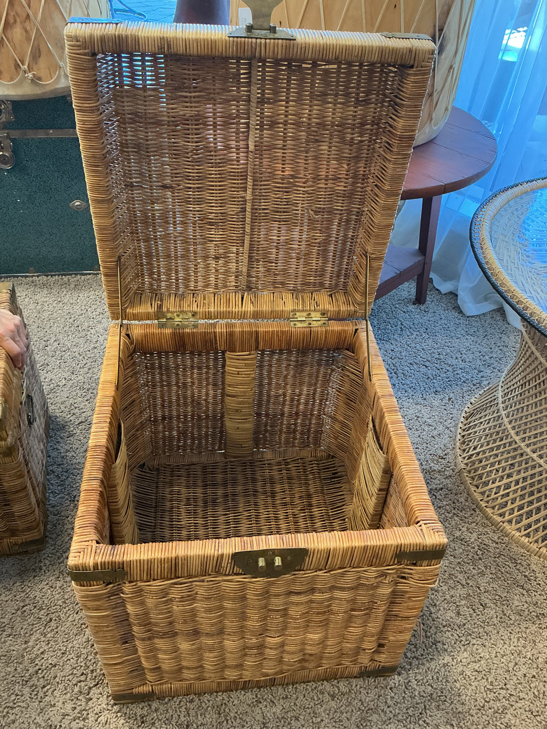 Square Wicker Chest 20 Inches
