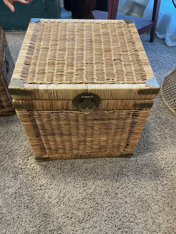Square Wicker Chest 20 Inches