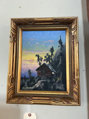 Mountain Cabin by Wilson Fisk Erskine 1951 - 12.5" x 15.5"