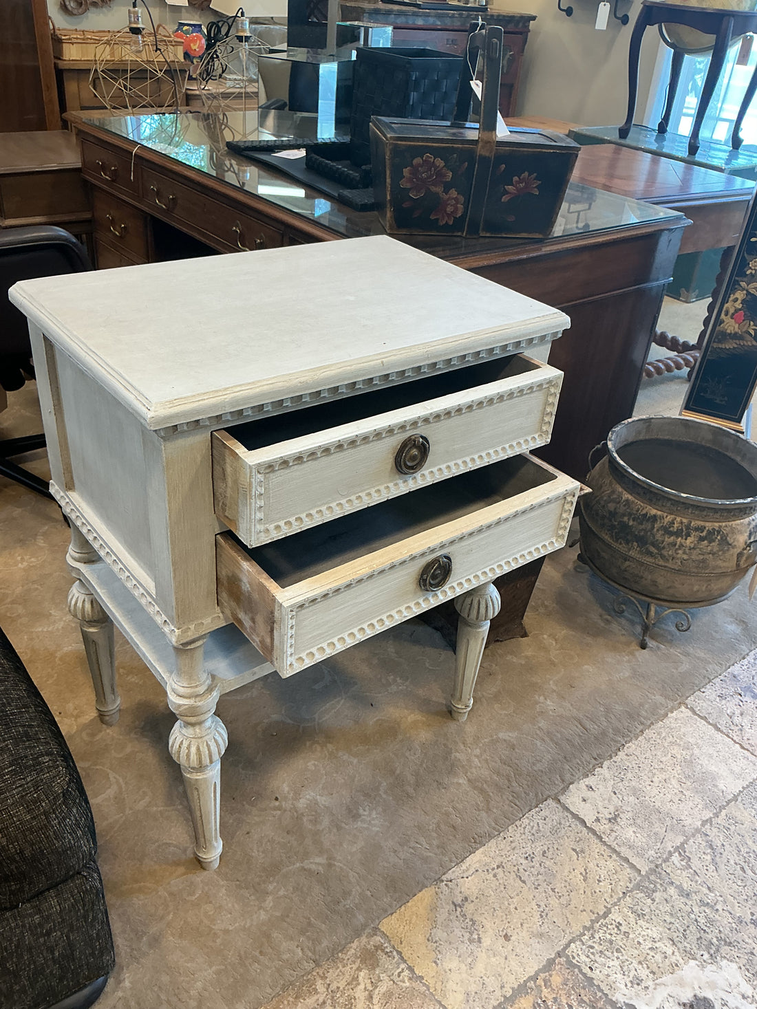 Nightstand - Petite Swedish Le Chateau Style