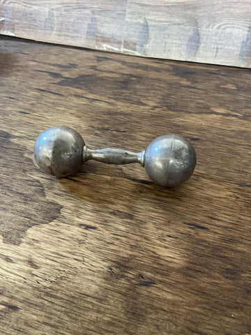 Tiffany Rattle Sterling Silver Baby Barbell 4 inch