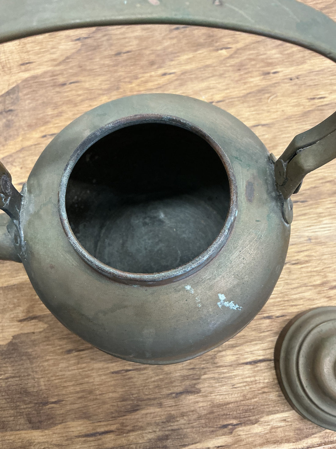Vintage Norwegian 6” tea kettle and lid