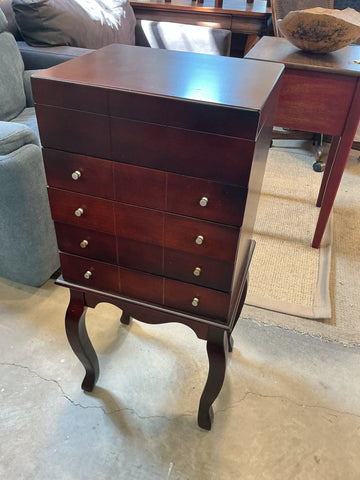 Towle Silver Flatware Storage Chest On Legs