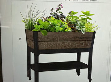 Keter Signature 29 Gallon Rolling Raised Garden Bed