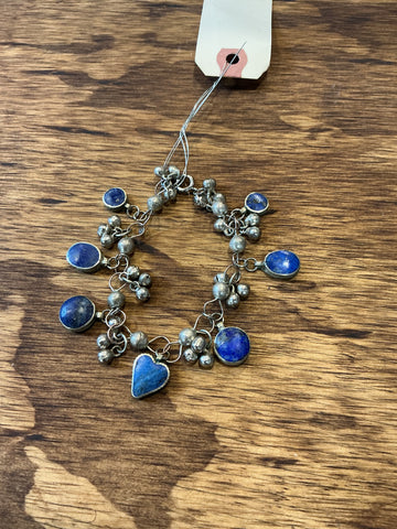 Bracelet - Lapis Lazuli with Silver Bells