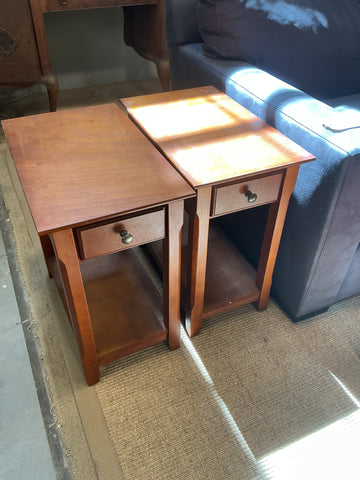 End Table Pair 21.5"D x 13"W x 23"H