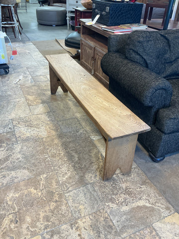 Wood Bench 62.5"L x 10.75"W x 18"H