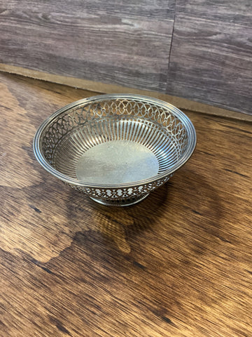 Filigree Sterling Silver Bowl 2" H x 4.5"W