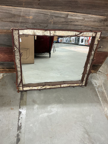Mirror with Decorative Branches 18.5"Lx 23"H