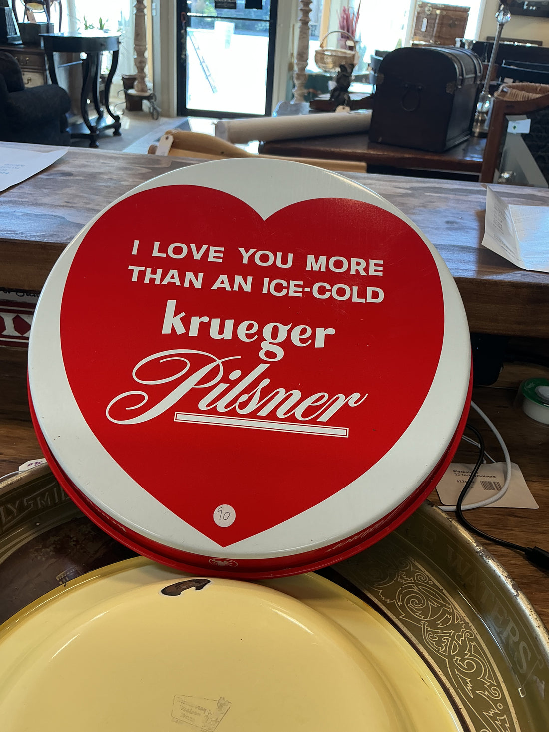 Krueger Pilsner Beer Tray 12"