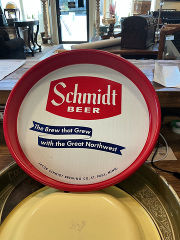 Schmidt Beer Metal Serving Tray 13"