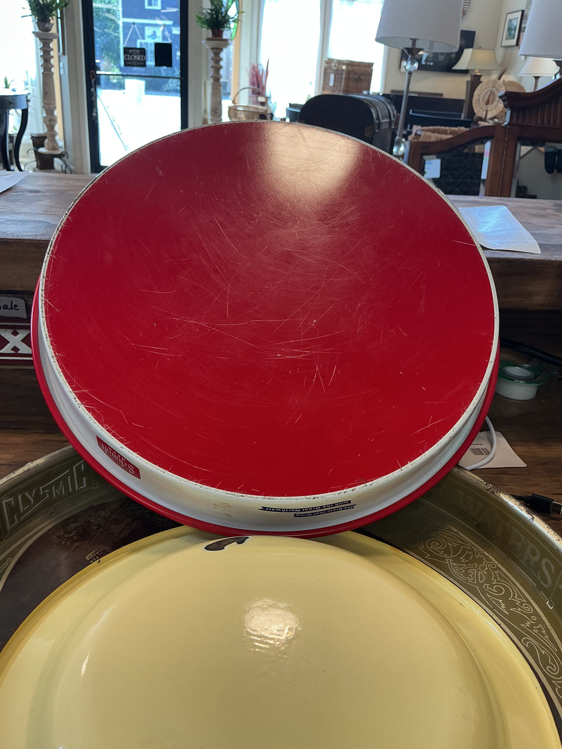 Schmidt Beer Metal Serving Tray 13"