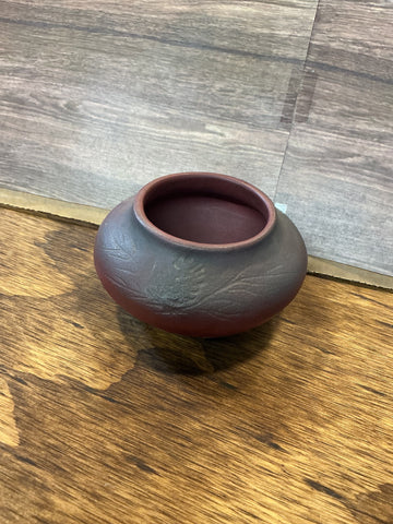 Van Briggle Pottery with Mulberry Glaze 2.5" x 4.5"