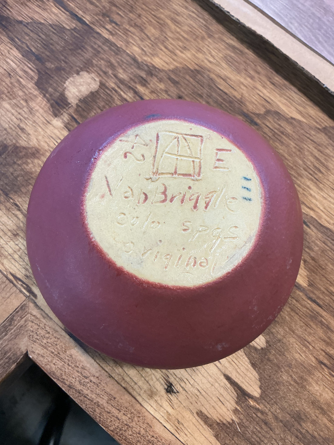 Van Briggle Pottery with Mulberry Glaze 2.5" x 4.5"