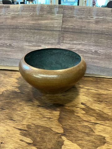 Small Vintage Copper Bowl  6"W x 3" H