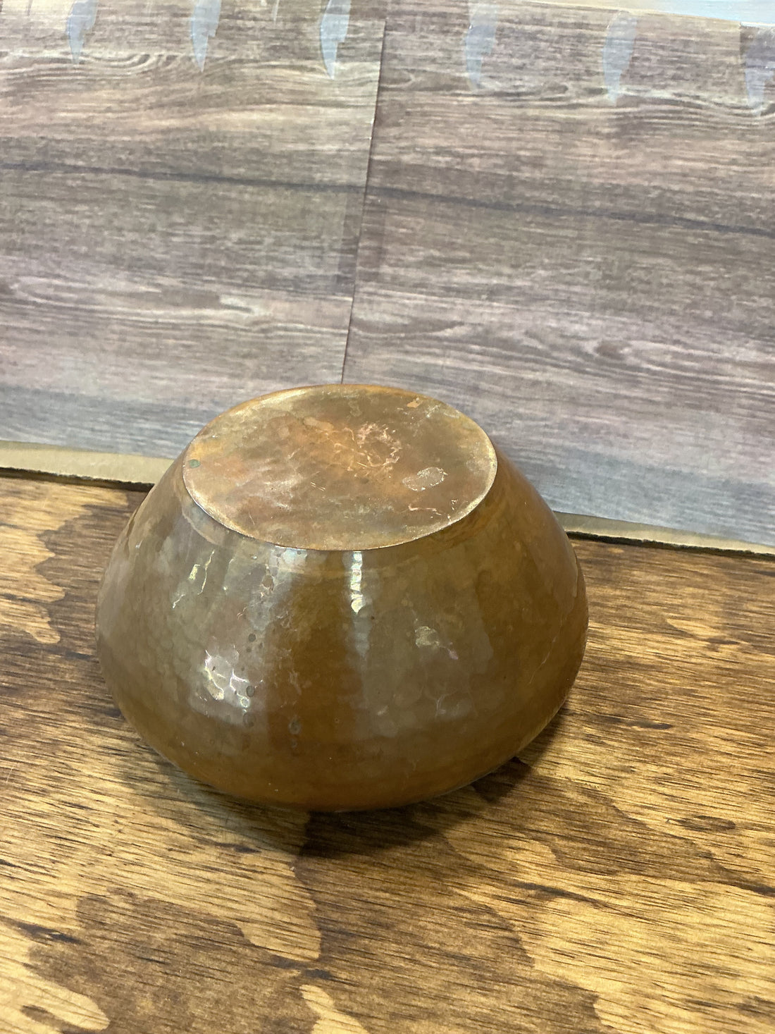 Small Vintage Copper Bowl  6"W x 3" H
