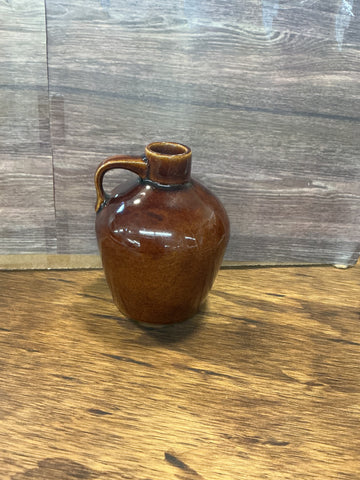 Roycroft  Glazed Ceramic Little Brown Jug 4.5"H